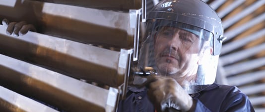 Engineer Working On Turbine