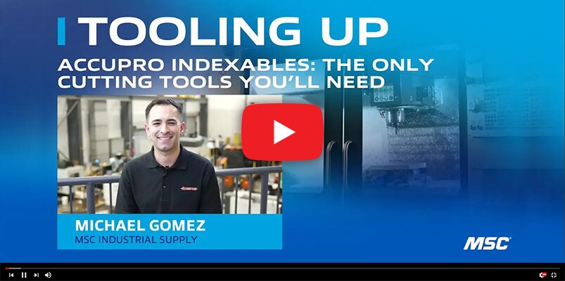 Accupro Indexable Tooling Up video image