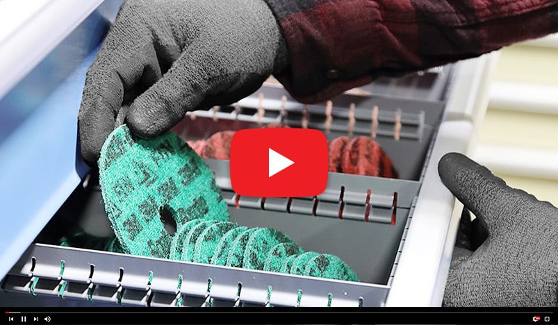 Scotch-Brite precision surface conditioning discs video