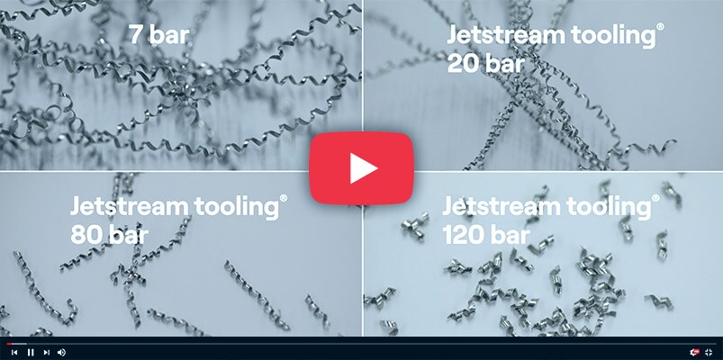 Seco Jetstream Tooling Coolant Pressure Comparison in Inconel 718 video image