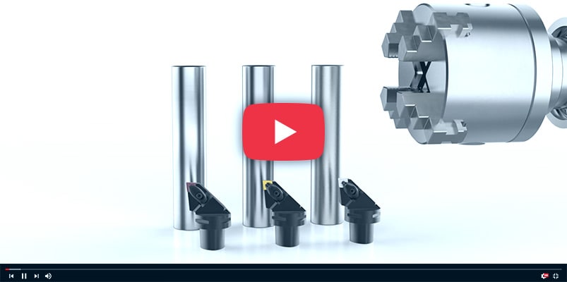Choose from 3 different clamp designs to suit your turning application video image