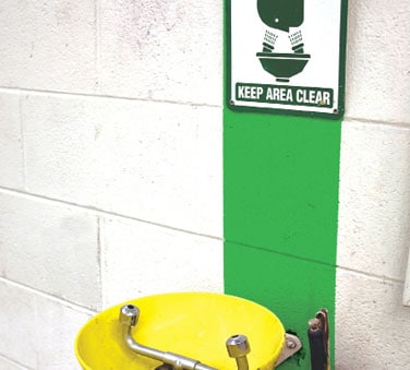 Safety equipment and signs