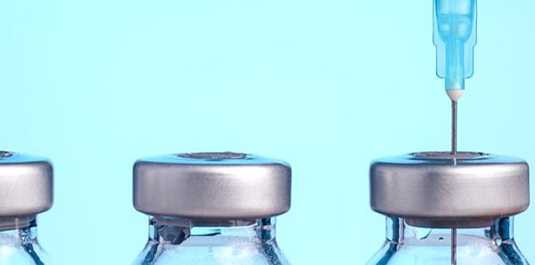 Needle taking fluid