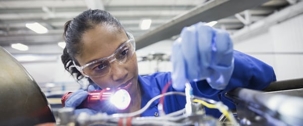 image of worker inspecting