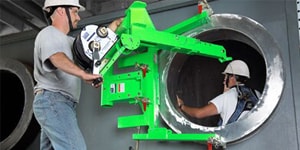 image of workers in fall protection gear