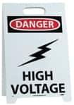 a Danger High Voltage sign