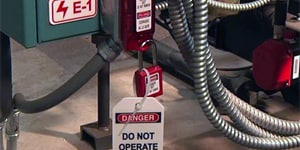 image of lockout tagout