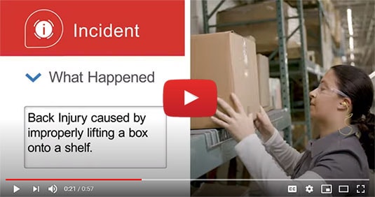 SafetyMax Promo Video still image of a man walking around a warehouse inspecting