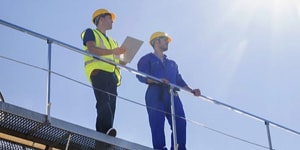 image of workers outdoors