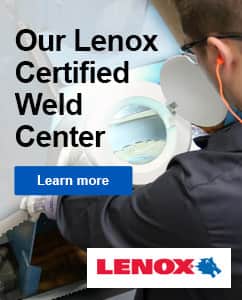 Our Lenox Certified Weld Center- Learn More
