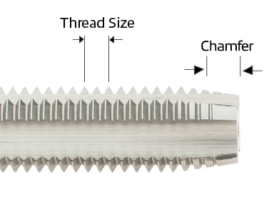 Oversize Tap Chart