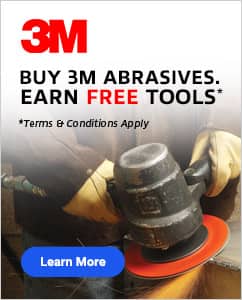 Purchase select 3M abrasives and redeem for a free power tool