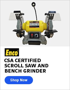 ENCO CSA Certified Scroll Saw and Bench Grinder