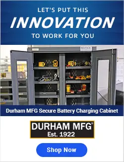 Durham MFG Secure Battery Charging Cabinet
