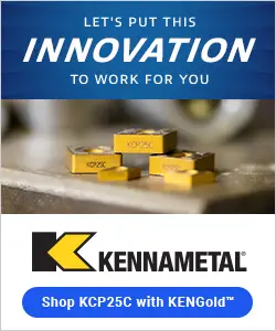 Kennametal KCP25C with KENGold CVD Coating Technology