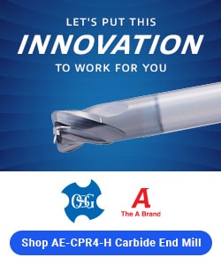 OSG A Brand AE-CPR4-H Carbide End Mill